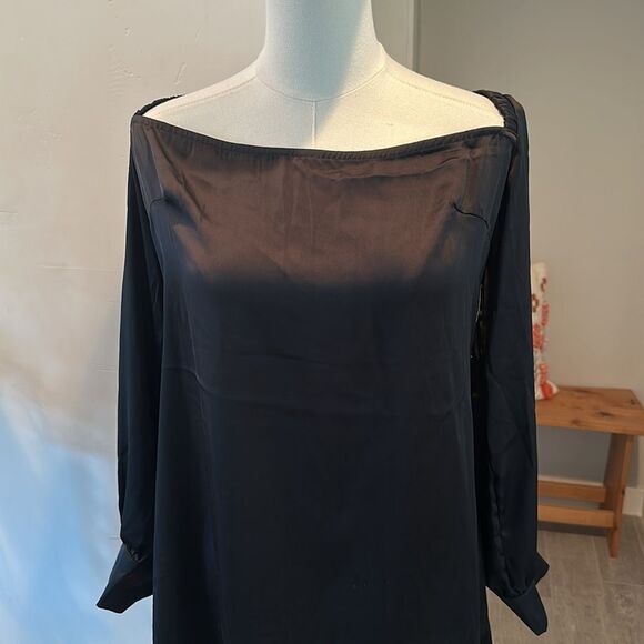 Princess Polly Cottee Satin Mini Dress Black New! - Picture 8 of 15